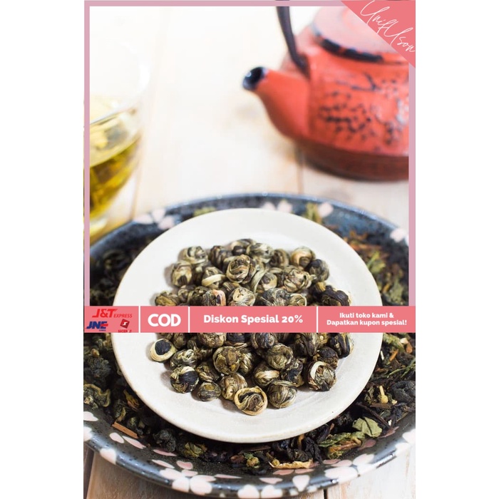 

⭐COD⭐ 1 KG Jasmine Dragon Pearl Tea - 100% Natural Tea Sommelier Collection
