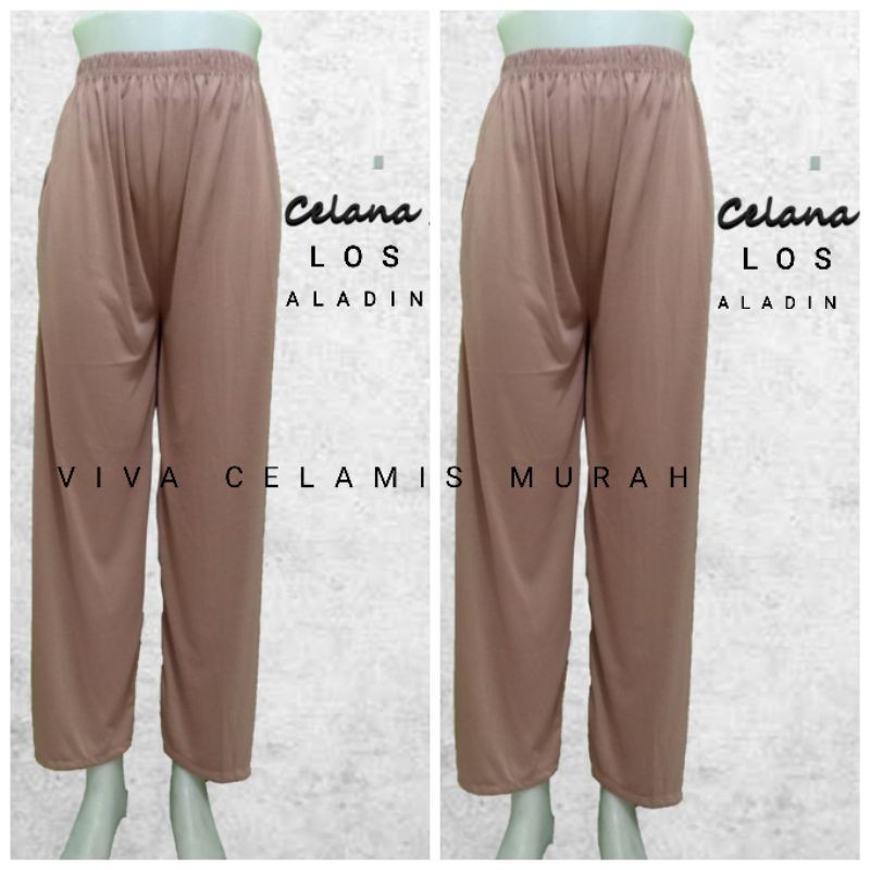 Grosir 6 pcs Celana LOS Panjang- Bahan Kaos Rayon Adem Nyaman -Celana Tidur - Dalaman Gamis Murah