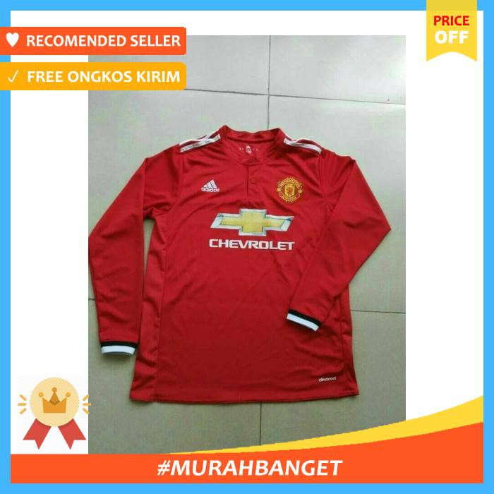 Jersey mu home go grade ori lengan panjang long sleeve ls 2017 2018 - jersey bola