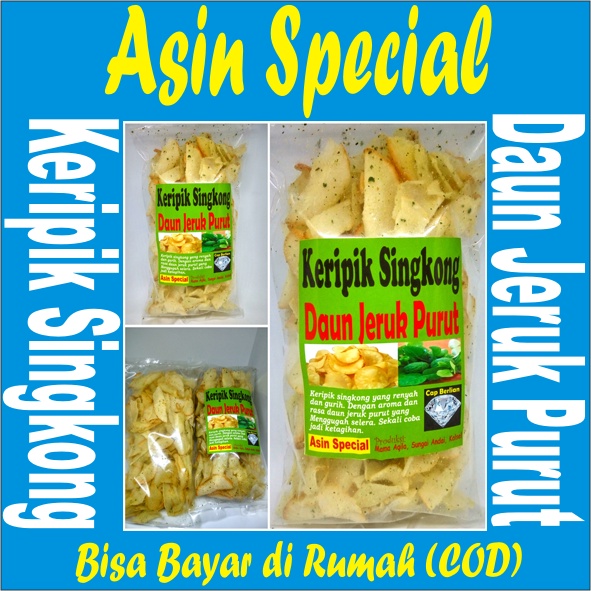 

Keripik Singkong Daun Jeruk Purut Rasa Asin Special | Snack Cemilan Murah Banjarmasin
