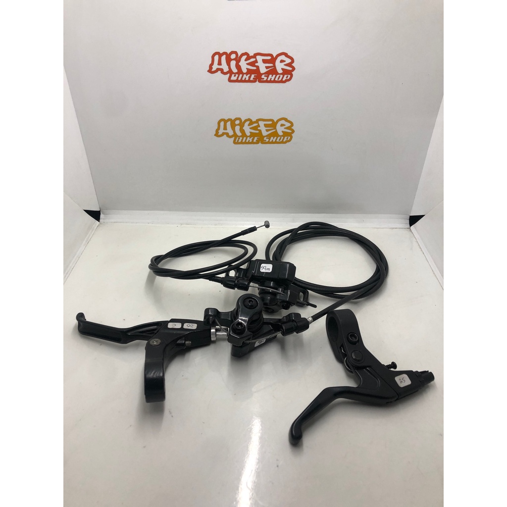 Brakeset Mekanik Brifter MTB Shimano Non Merk Kaliper Non Merk Panjang Kabel Belakang 140cm Depan 90