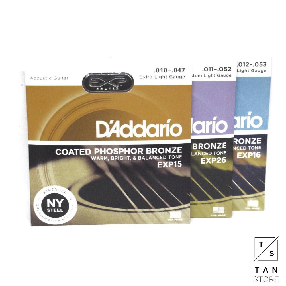 BAYAR DI TEMPAT Senar Gitar Akustik String D'Addario EXP Coated Phosphor Bronze EXP16 EXP26 EXP15