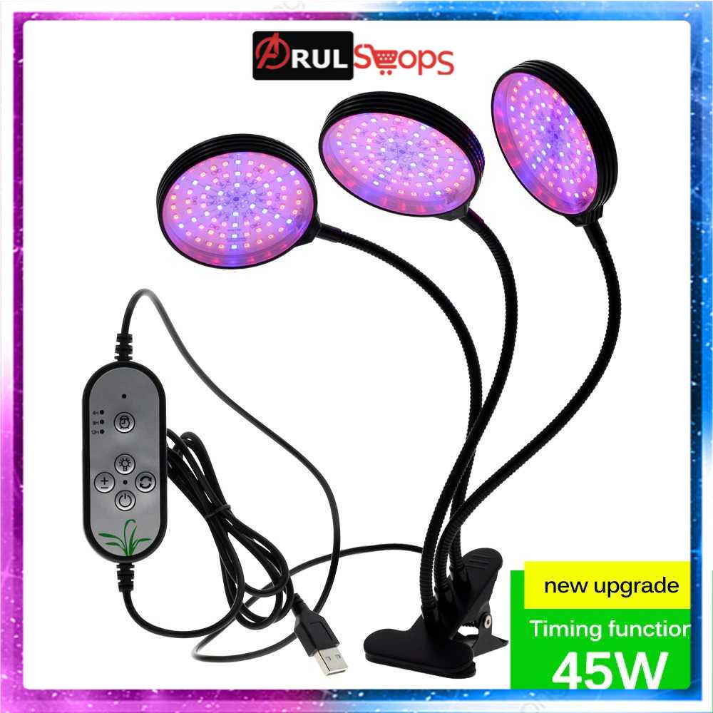 Lampu LED Tanaman Phytolamp Fitolamp Grow 3 Kepala 45W GL35