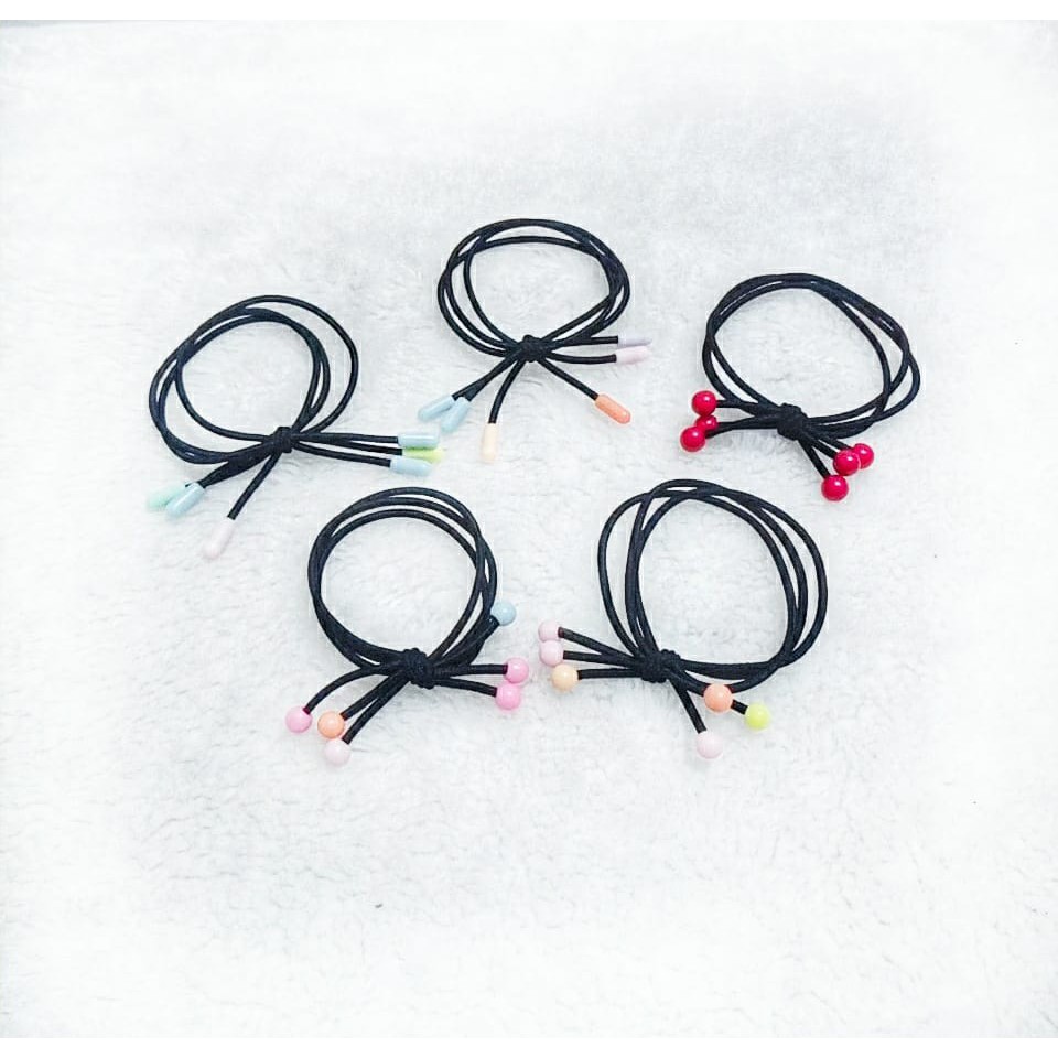 FASHION Ikat  Rambut  Simple  Bahan Karet Gaya Korea  Untuk 