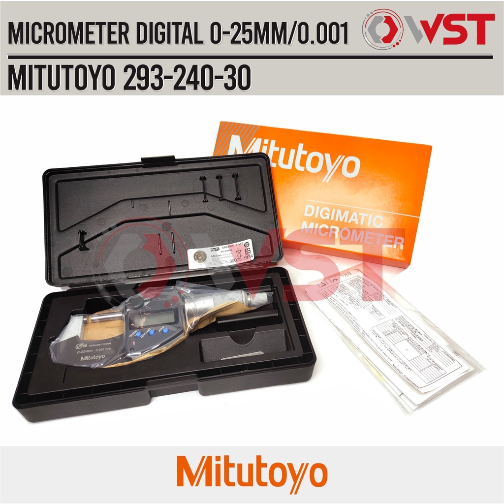 Mitutoyo Digimatic Micrometer/ Micrometer Digital 0-25 mm (293-240)