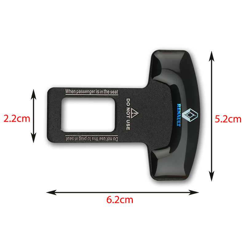 2 Pcs Gesper Sabuk Pengaman Mobil Untuk Renault Clio Megane Modus Zoe Twingo Scenic