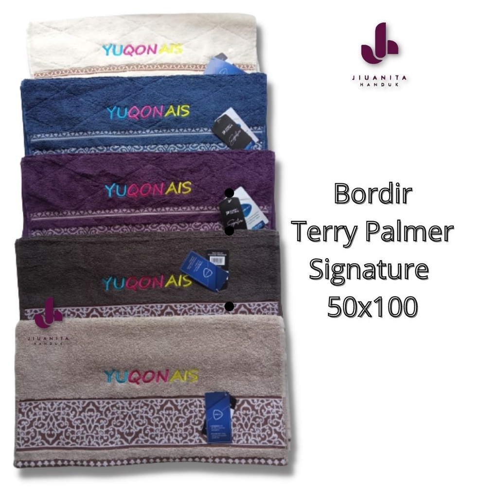 Handuk Souvenir Bordir Tanggung Uk 50 x 100 (Minimal 24pcs) Termurah