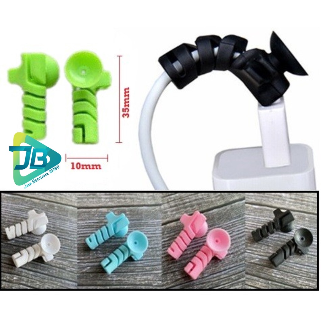 Cable Protector Spiral / Pelindung Kabel charger BISA DI TEMPEL DINDING - PROTERCTOR UJUNG KABEL JB5175