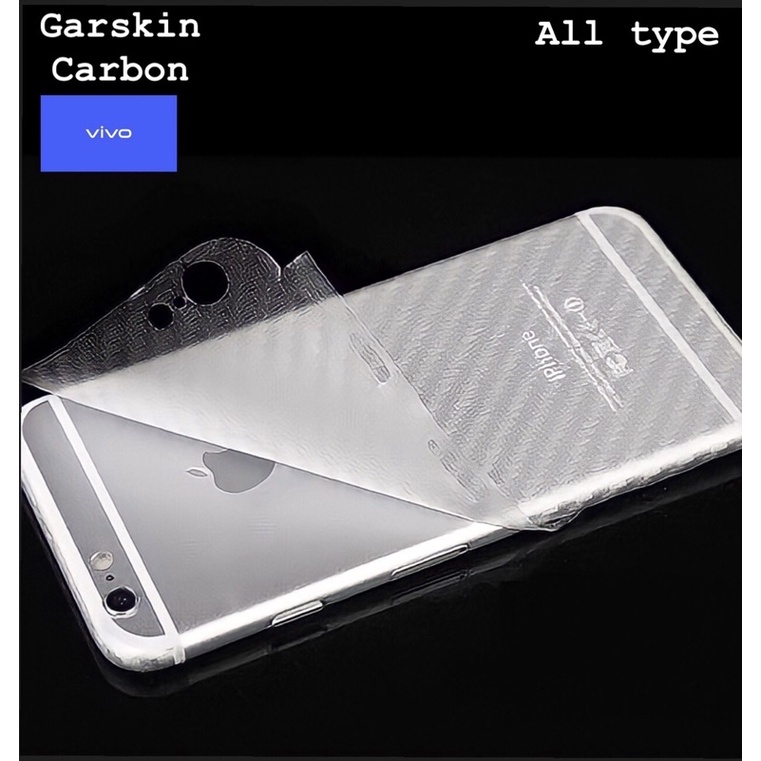 Garskin Skin Carbon Hydrogel Anti Gores Belakang Hp VIVO V15 V15 PRO V17 V17 PRO V20 V21 S1 S1 PRO Y20 Y30 Y50 Y51 2020 Y91 Y95 v23 y75 y01 t1 y16 y35 Y22 v25 pro 2022 v25e y02 y36 y27