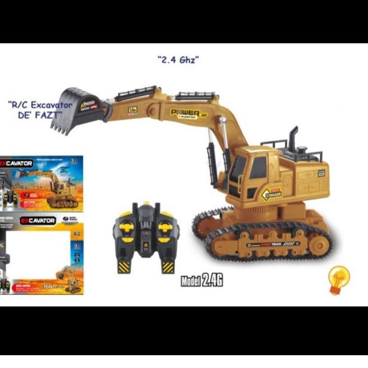 [KODE GI00D] RC Excavator Power Bego Mobil remot Control Alat Berat Diecast Eksavator Kerukan Tanah 