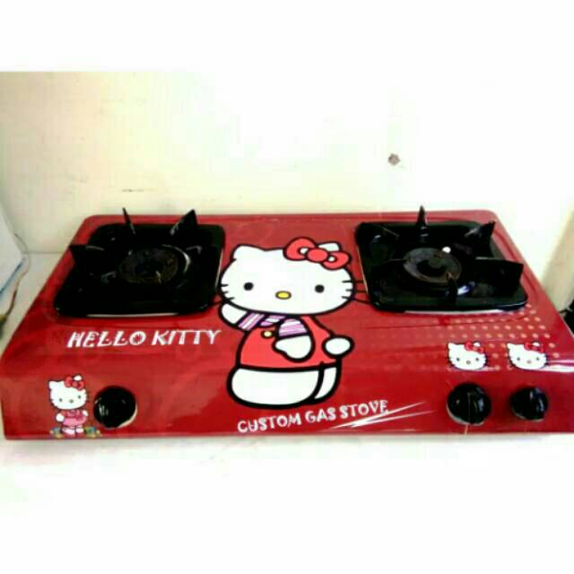 Stiker kompor 2tungku jumbo motif Hk cantik.