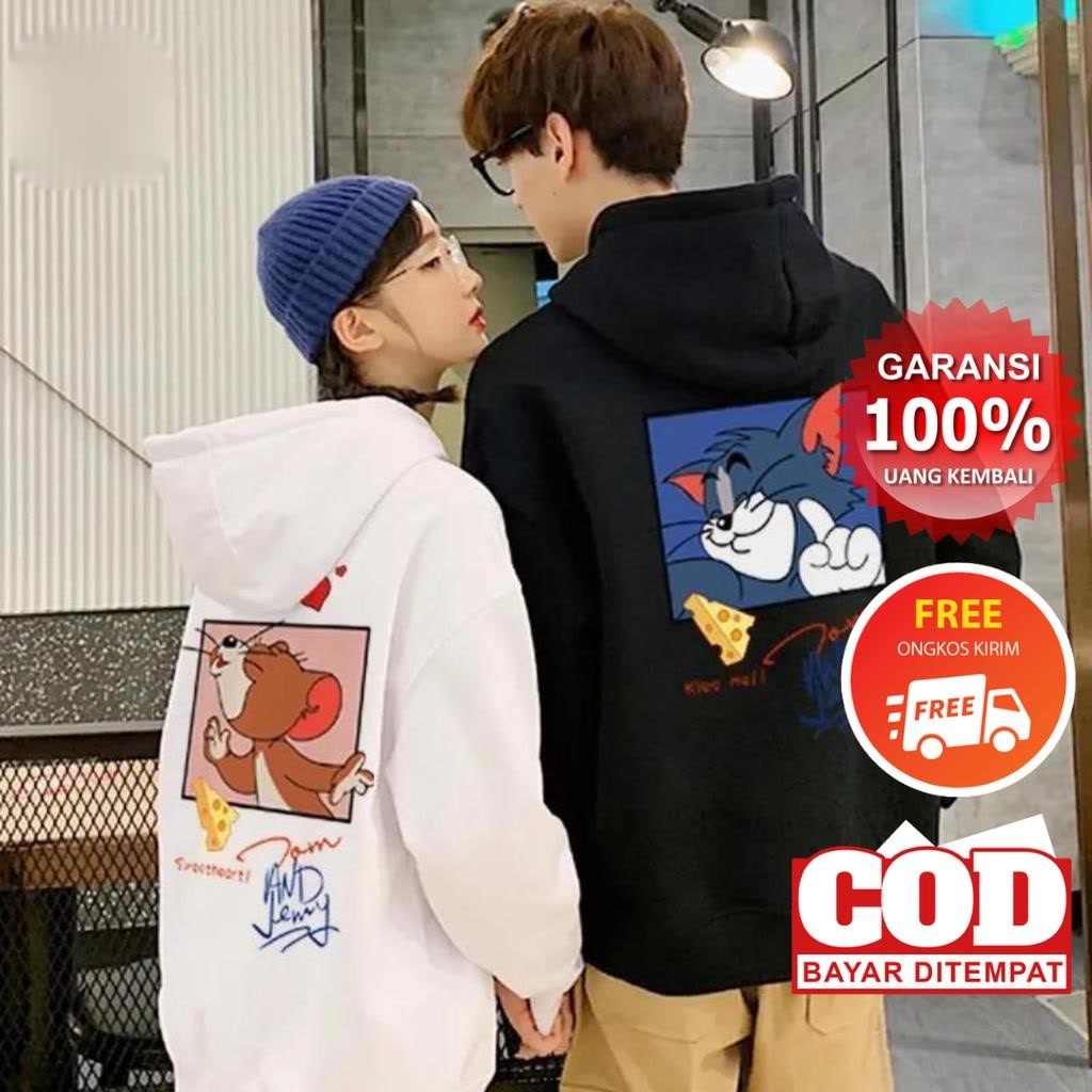 Promo COD Hoodie Couple Cewek/Cowok Hits Kekinian Korean Style Trift Hoodie Jumper Switer Jemper Hodiie Hudy Hodei Coupl Kapel Kapelan Pasangan Pria Wanita Cewek Cowok Distro Original Murah Keren Warna Hitam Putih Polos Ukuran Jumbo Oversize Kekinian