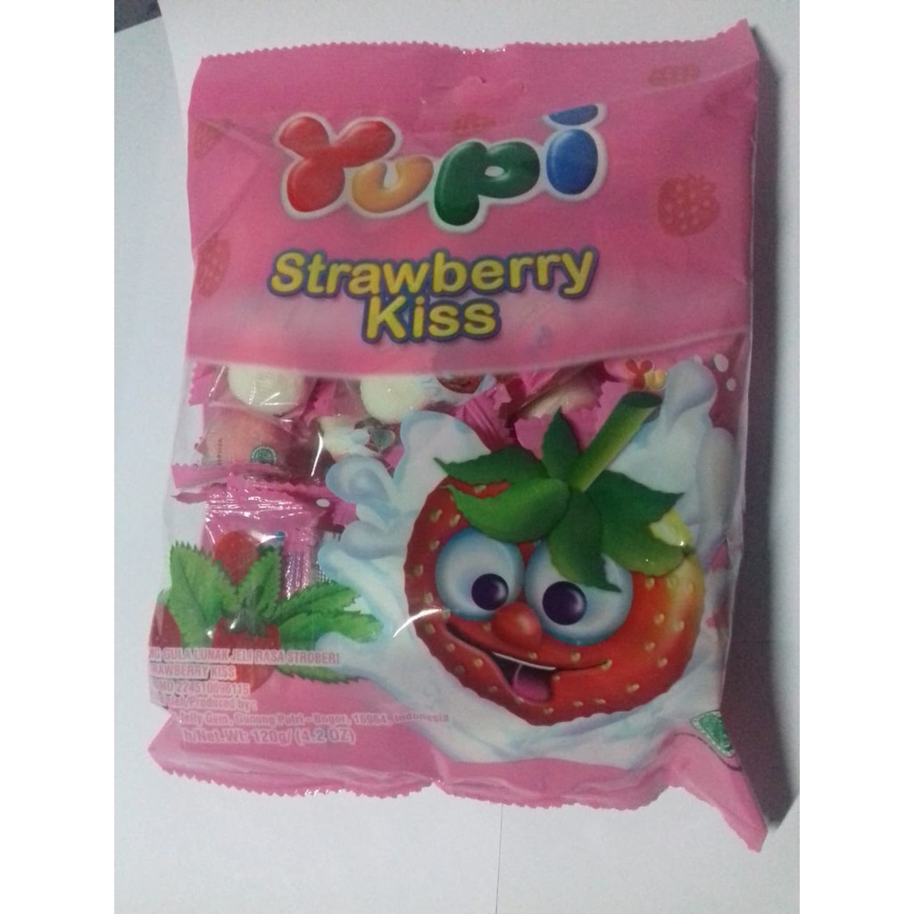 

Permen Yupi Strawberry Kiss 120grm