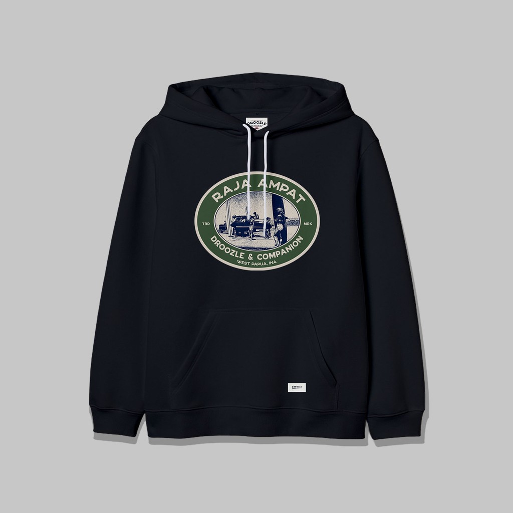 Droozle & co - hoodie - Raja ampat - Black