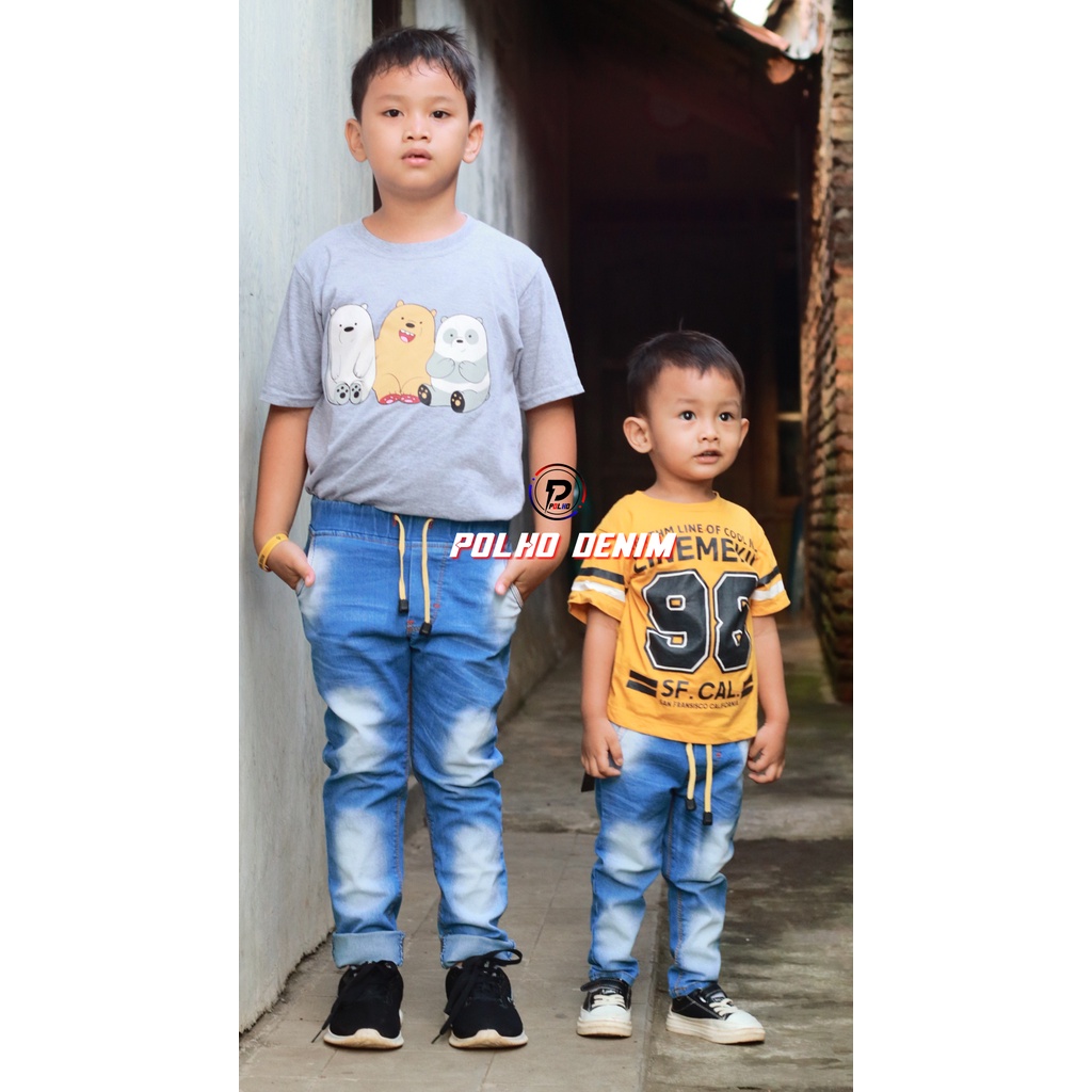 Celana Anak Jeans Panjang Usia 1-12 Tahun BY POLHO DENIM