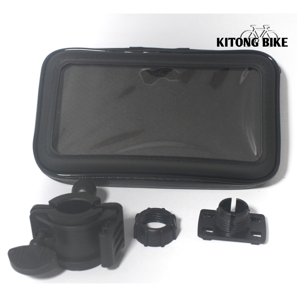 Holder HP/GPS Stang Sepeda/Motor Waterproof Anti Air