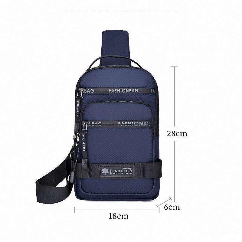 Uphike Tas Selempang Pria Casual Waterproof Sling Bag Pria Modis Tas Pria Santai TS705