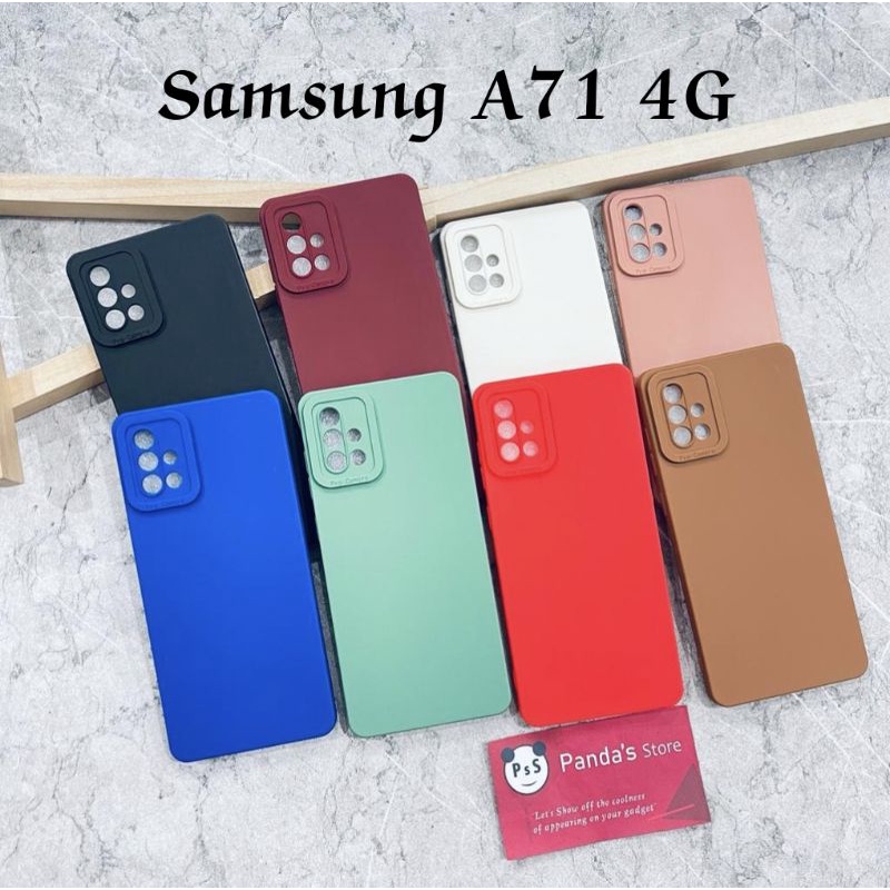 Softcase Pro Camera Samsung A71 4G Candy Case Full Color 3D Silikon TPU