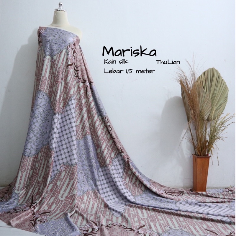 Kain silk meteran per 0,5 meter | kain ria miranda | kain wearing klamby | motif wearing klamby | bahan kain bisa bayar ditempat | kain bisa cod