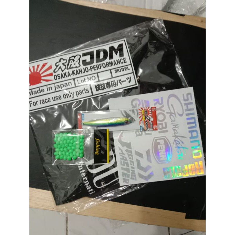 Kaos dan Stiker Manik manik metal jig 40 gram