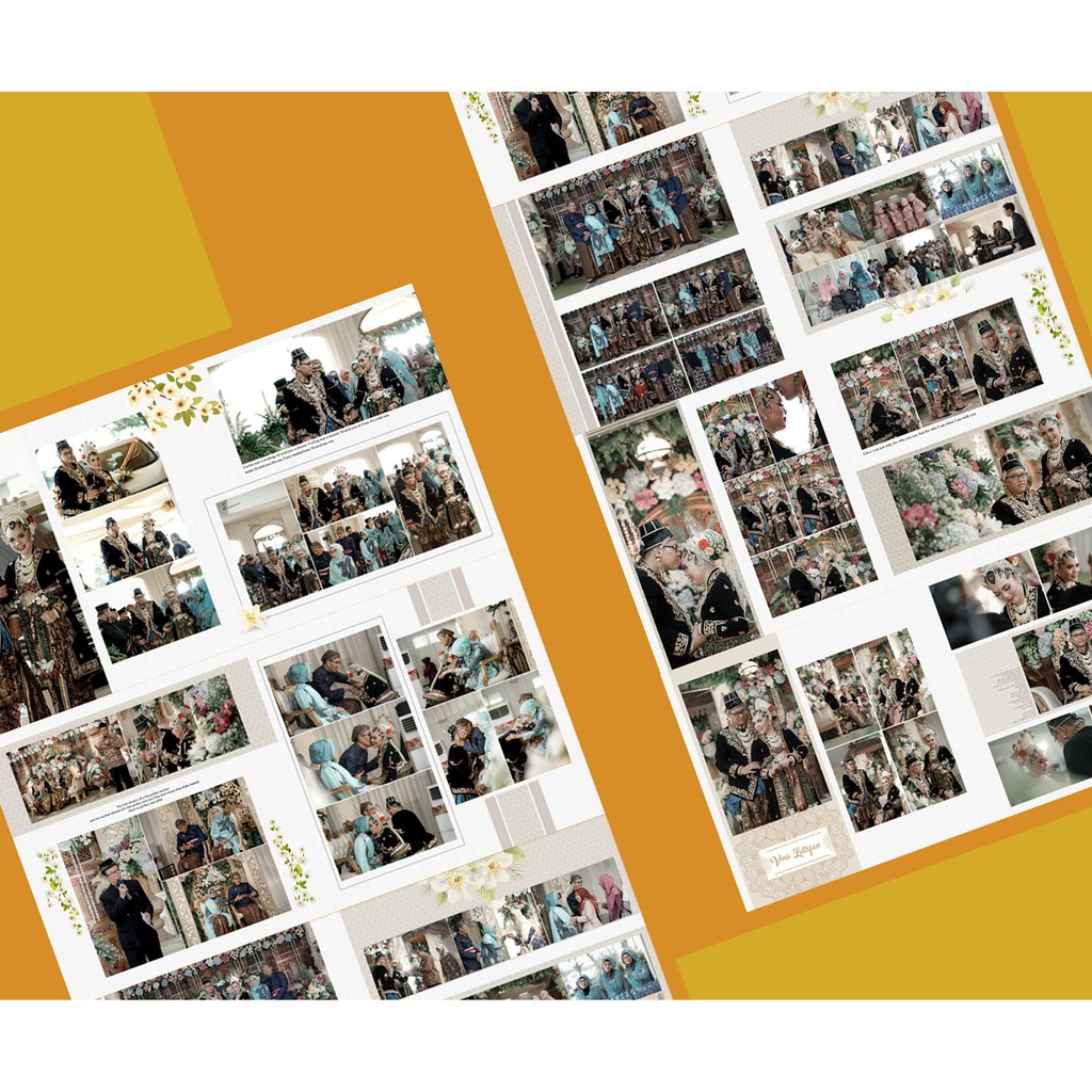 PSD template Wedding Magazine / Kolase / album photo uk. 30x30 sambung