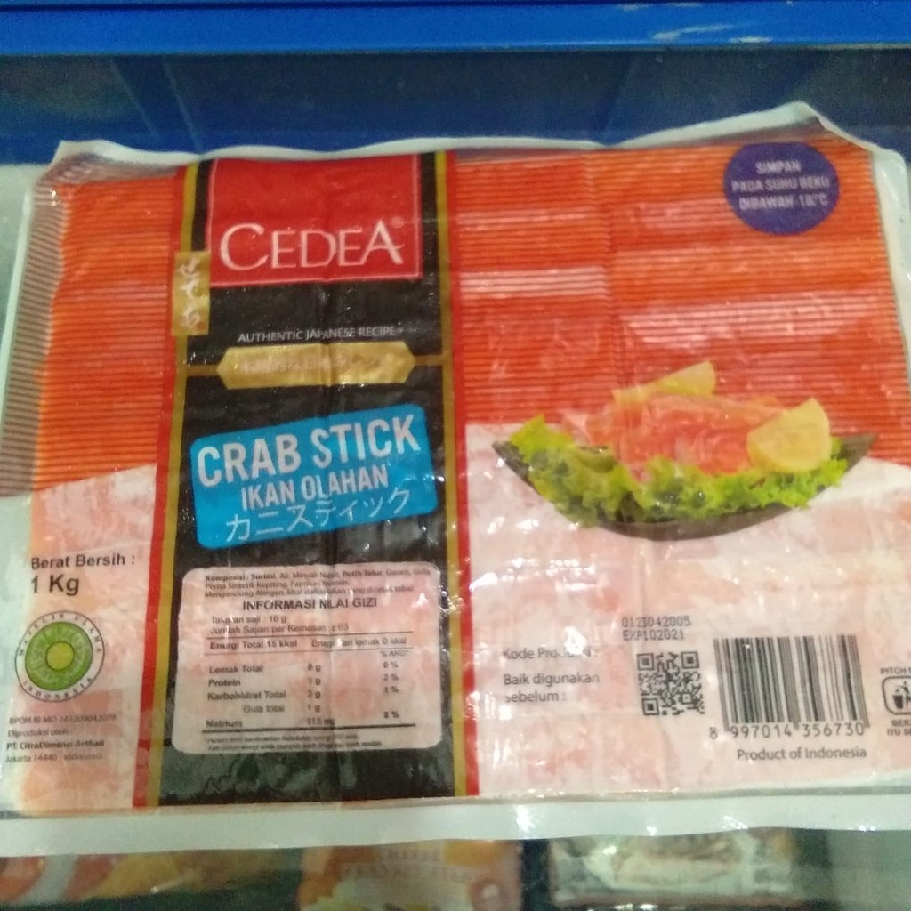 

Cedea Crab Stick / Stick Kepiting 1kg Murah Surabaya