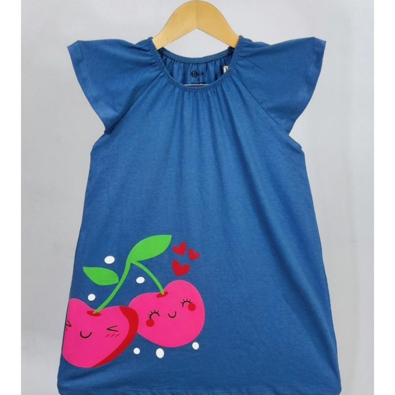 Dress Fruit Dress Anak Smilee Daster Anak Bahan Kaos Size 12345 T