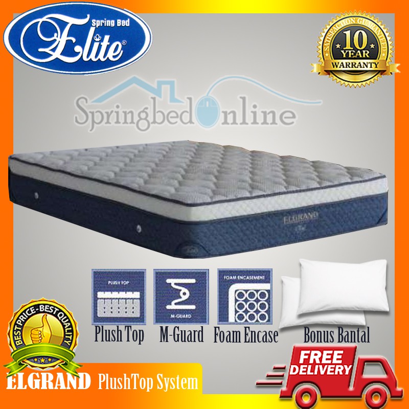 Matras Plushtop Elite Elgrand 180x200 Original Garansi Resmi