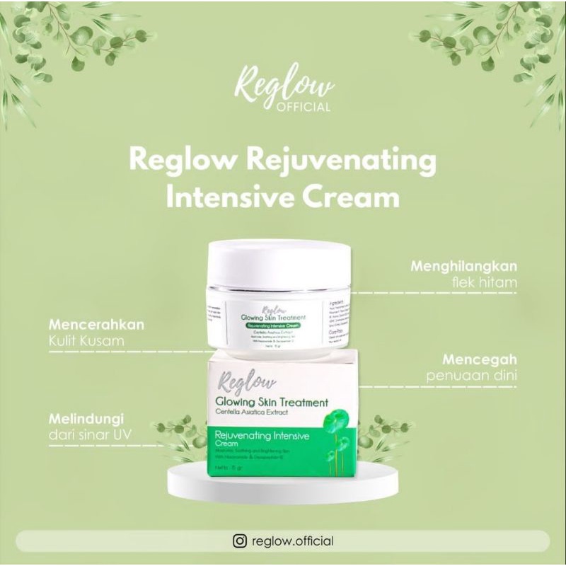 Reglow Rejuvenating Intensive Cream Pria dan Wanita BPOM Perawatan kulit 15 g