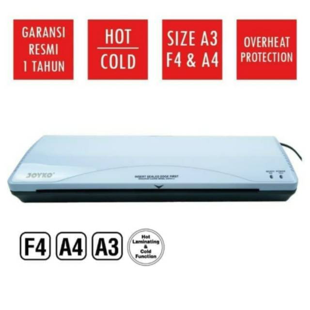 MESIN LAMINATING JOYKO LM03 SIZE A4 F4 &amp; A3 / LAMINATOR LOW WATT LM 03