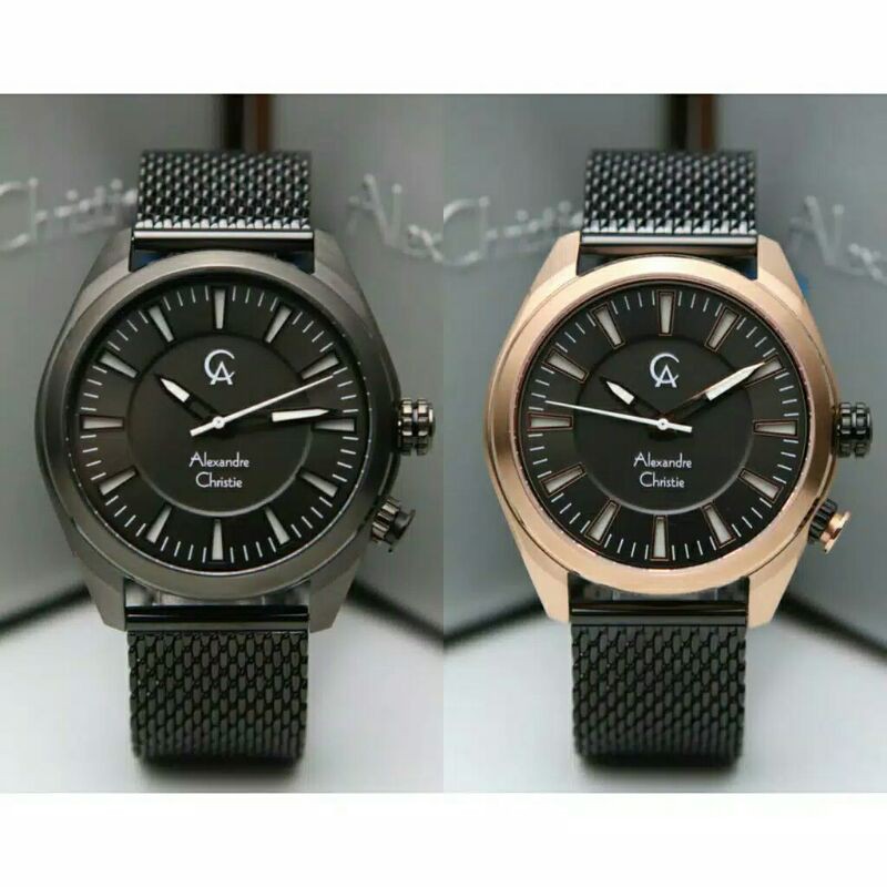 Jam Tangan Pria Alexander Christie Ac 8630 Original Black dsb