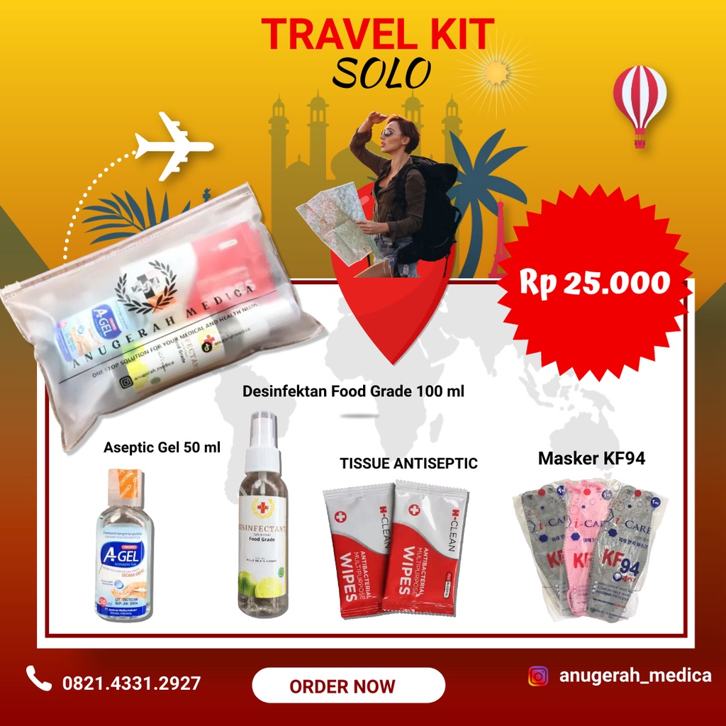 Alat Protokol Kesehatan/Travel Kit Protokol Kesehatan