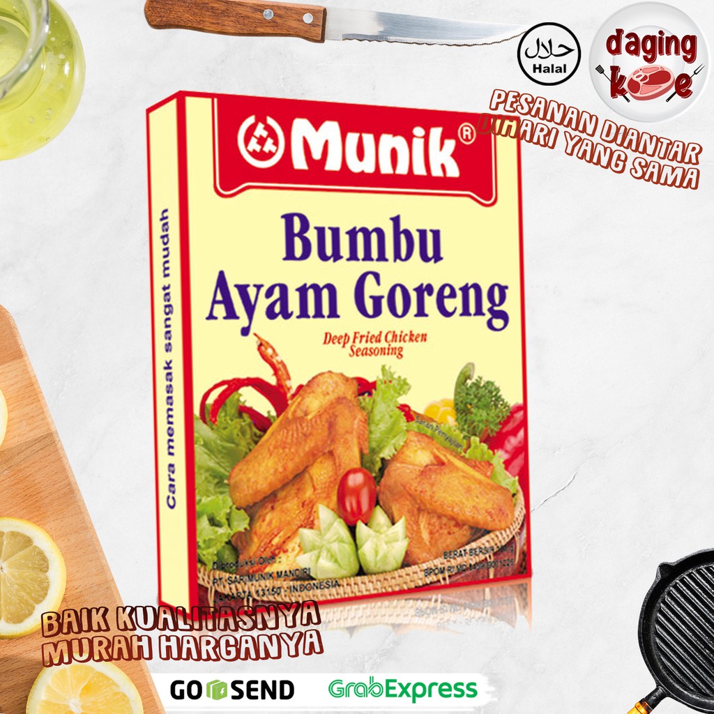 

BUMBU AYAM GORENG INSTAN MUNIK DK043