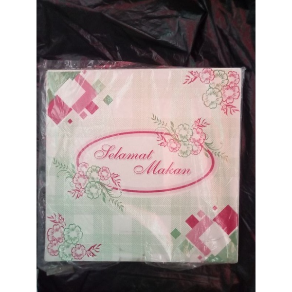 Kertas Makan Selamat Menikmati Warna isi 200pcs / Kertas Alas Dus Nasi