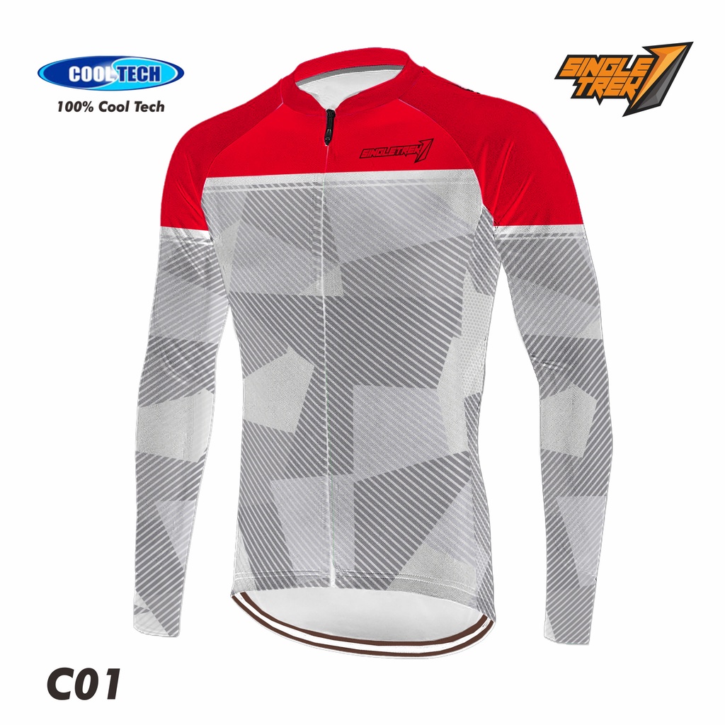 BIG SIZE Jersey Sepeda Singletrek1Roadbike bahan FULL Cooltech JHB C01