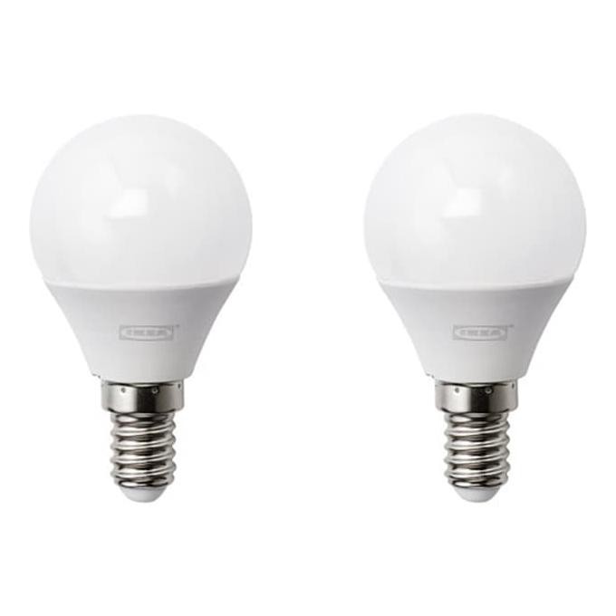 Salestok14- 1.Ikea Bohlam Led E14 200 Lm Opal, Untuk Lampan Dll. 1 Pack = 2 Pcs