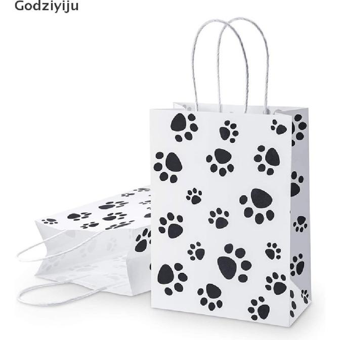 

GODZIYIJU 20PCS PAPER BAG WITH HANDLE COOKIE CANDY GIFT PACKAGING BAGS RTGRT14554I