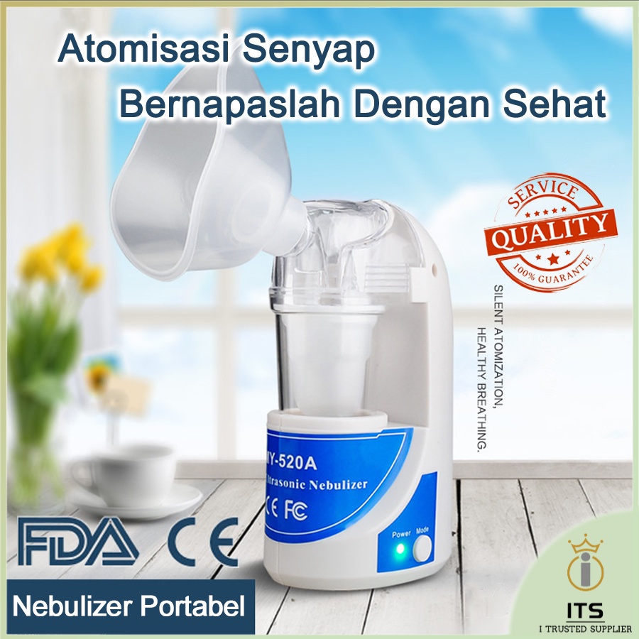 Nebulizer Inhaler Alat Terapi Pernafasan Ultrasonic Inhale Nebulizer Bantu Asma MY-520A Inhaler Nebulizer Anak  Lansia Bayi Alat Kesehatan