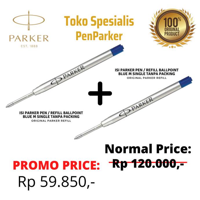 

Office & Stationery | Alat Tulis | [Get 2] Isi Parker Pen / Refill Ballpoint M Single Tanpa Packing | Best Seller