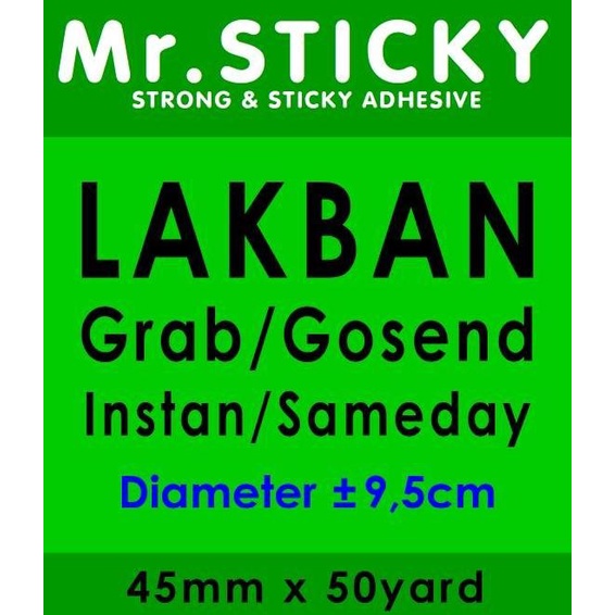 

LAKBAN BENING/COKLAT 45MM X 50 YARD 1 DUS 72 ROL - Bening ---Termurah---