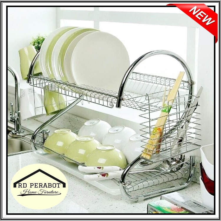 RAK PIRING STAINLESS RAK DAPUR / STAINLESS RAK PIRING / RAK PIRING DAPUR / RAK STAINLESS