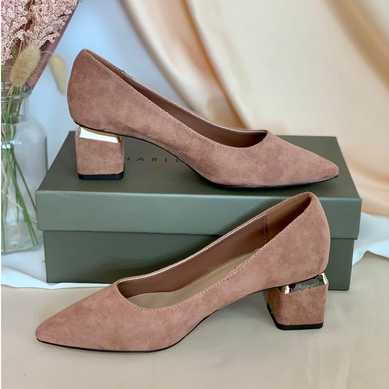 [7.7 Boombastis Sale⚡] - SEPATU WANITA CKS460 TRAPEZE HEEL COURT SHOES PREMIUM IMPORT