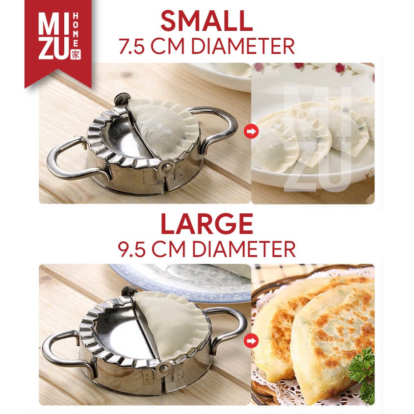 MIZU GYOZA Pembuat Wonton Jiaozi Puff Pastel Pangsit Dumpling Maker Stainless Steel-2