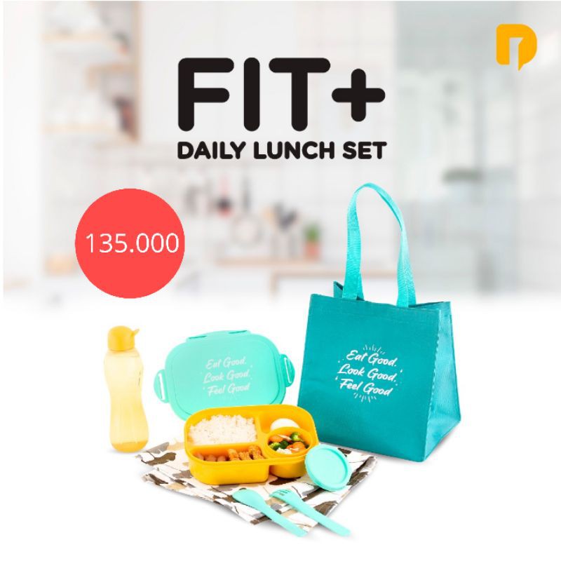 Wadah/Tempat Bekal Set Fit + Daily Lunch Set
