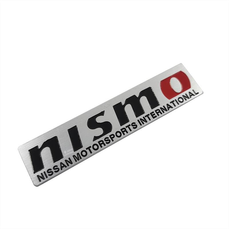 1pc Stiker Emblem Logo Nismo Nissan Bahan Metal Untuk Fender Samping Mobil Nissan