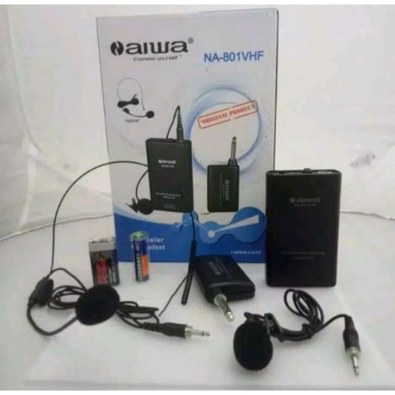 Mic Wireless Aiwa NA 810/Microphone Wireless Aiwa NA-810 Original