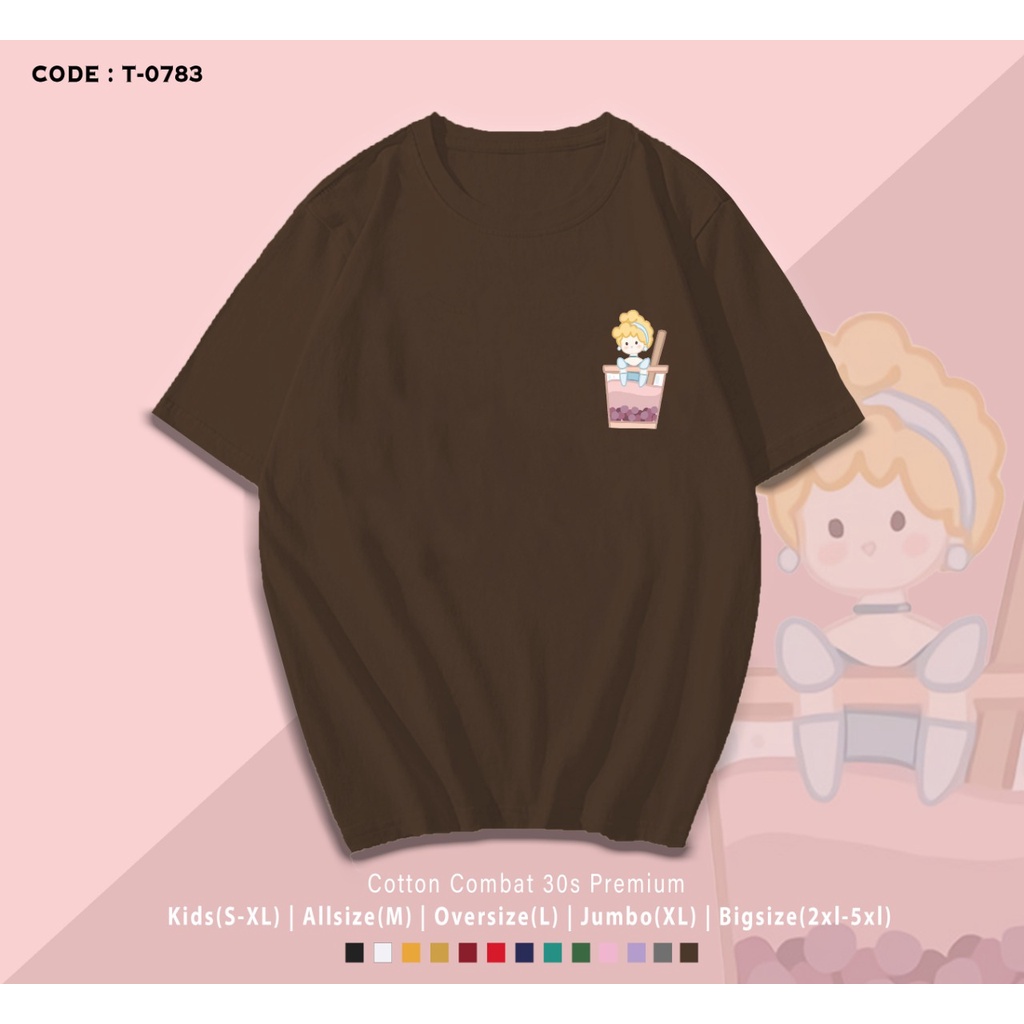 T-SHIRT / KAOS / TUMBLR TEE PRINCESS BOBA EDITION / COMBED 30S