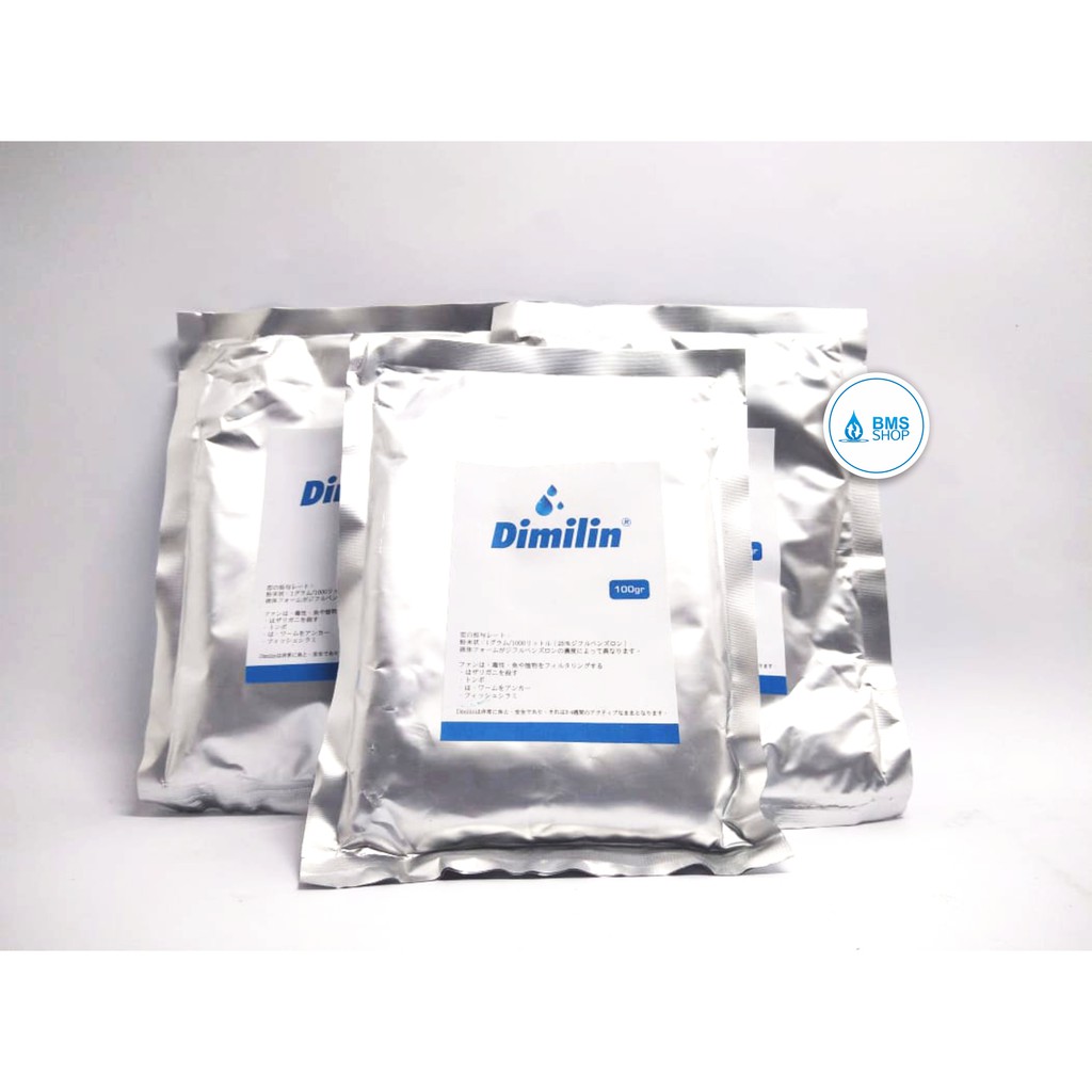 Dimilin Original 100 gram AD02301 Obat Kolam Ikan Koi