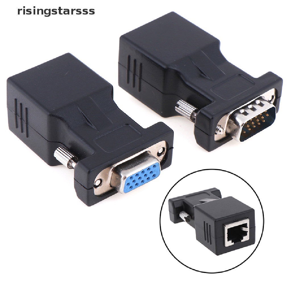 Rsid Adapter Konektor Lan Ethernet Vga Male Ke Rj45