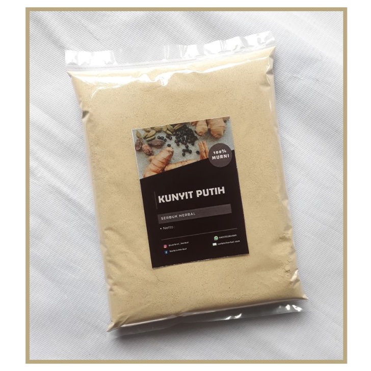 Kunyit Putih Bubuk Murni 500 gram / Serbuk Kunyit Putih Asli